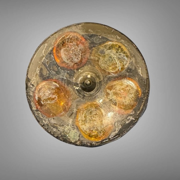 VINTAGE BERTINO’S ORIGINALS ART GLASS CANDLE HOLDER - Picture 5 of 9